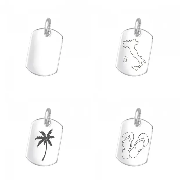 Mini Dog Tag ketting graveerbaar Mini Dog Tag ketting graveerbaar