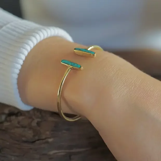 Bangle armband Kira Turquoise