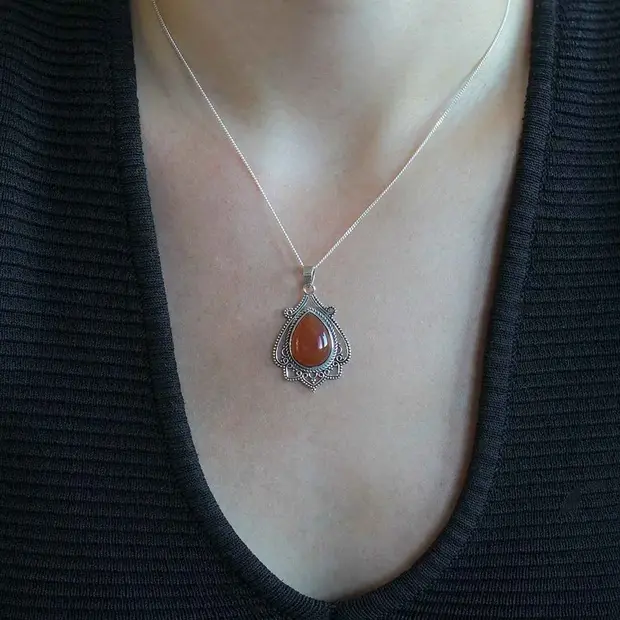 Carneool hanger Khushi