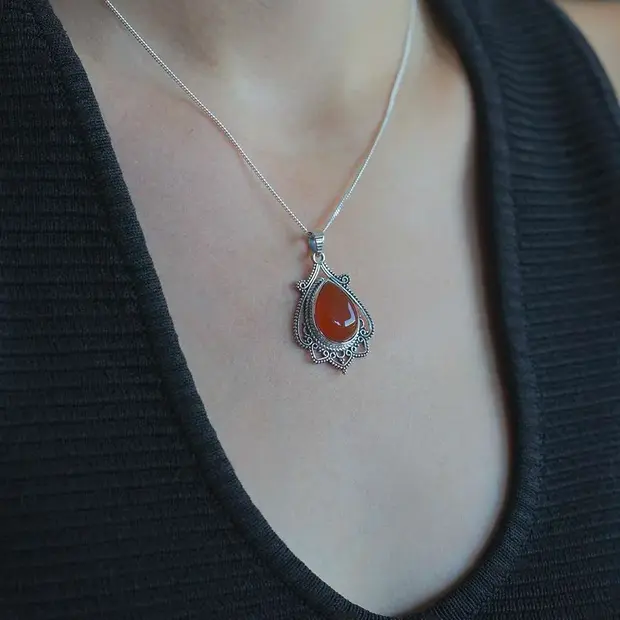 Carneool hanger Khushi