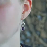 Amethist oorbellen Laia