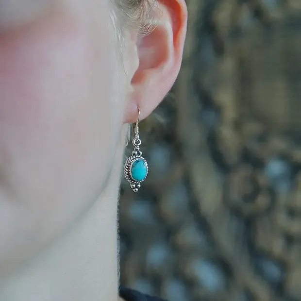 Turquoise oorbellen Liv Turquoise oorbellen Liv