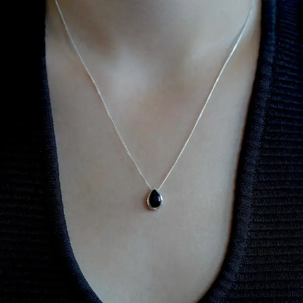 Black Onyx ketting Belina Black Onyx ketting Belina