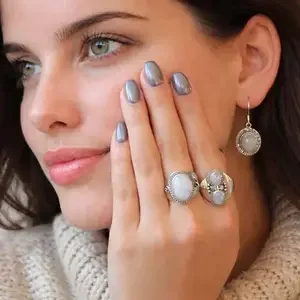 Zilveren ring Moonstone Hermosa
