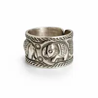 Boho ring happy Elephant