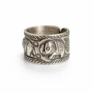 Boho ring happy Elephant