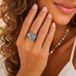 Boho ring happy Elephant