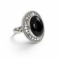 Zilveren ring met Black Onyx