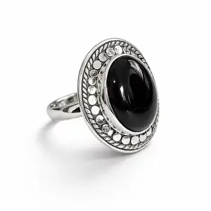 Zilveren ring met Black Onyx