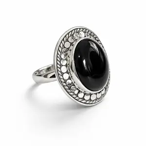 Zilveren ring met Black Onyx