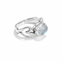 Maansteen ring Love