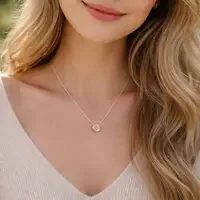 Rozenkwarts ketting Belisa