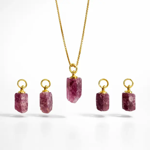 Ruwe Toermalijn ketting Mara