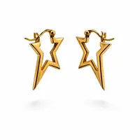 Oorbellen goudkleur Ster
