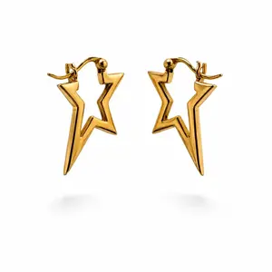 Oorbellen goudkleur Ster