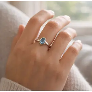 Aquamarijn ring Yuki