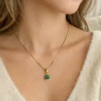 Malachiet ketting Alora