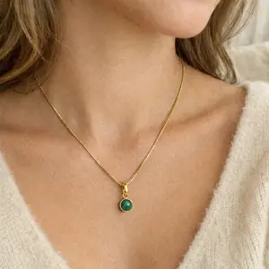 Malachiet ketting Alora