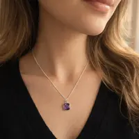 Amethist ketting Caia