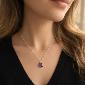 Amethist ketting Caia