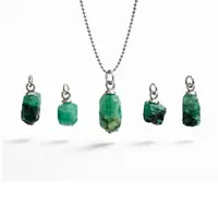 Ruwe Smaragd ketting Raya