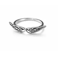 Zilveren Angel wings ring
