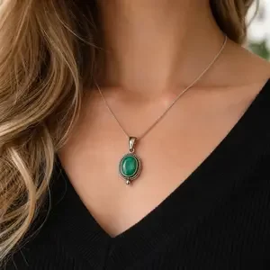 Malachiet hanger Malia