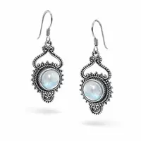 Maansteen oorbellen Yda