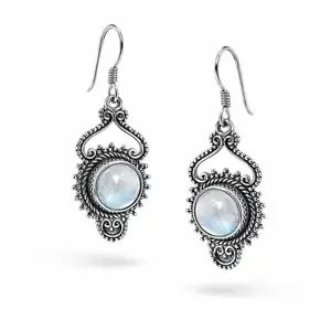 Maansteen oorbellen Yda