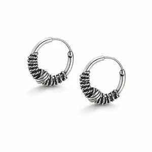 Bali hoop oorringen 10 mm Boya