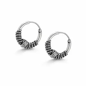 Bali hoop oorringen 10 mm Boya