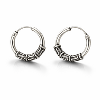 Bali hoops oorbellen 12 mm Ubud