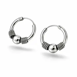 Bali hoops oorbellen 12 mm Java