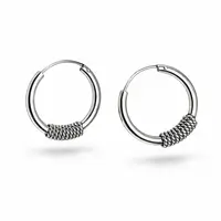 Bali hoops oorbellen 14 mm Flores