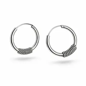 Bali hoops oorbellen 14 mm Flores