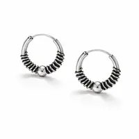 Bali hoop oorringen 10 mm Bibi
