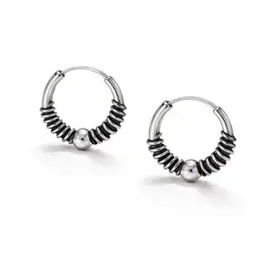 Bali hoop oorringen 10 mm Bibi