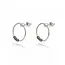 Bali hoop studs zilver