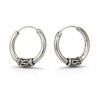Bali hoops oorbellen 12 mm Ezra