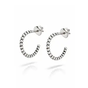 Zilveren Bali oorstekers