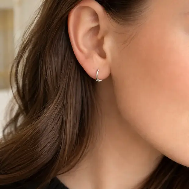 Bali hoops oorbellen 7 mm Elda