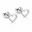 Zilveren oorknopjes hartje