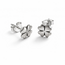 Zilveren oorknopjes Klavertje 4