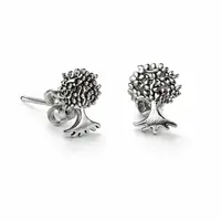 Zilveren oorknopjes Tree of life