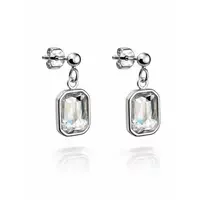 Swarovski oorbellen zilver