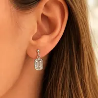 Swarovski oorbellen zilver