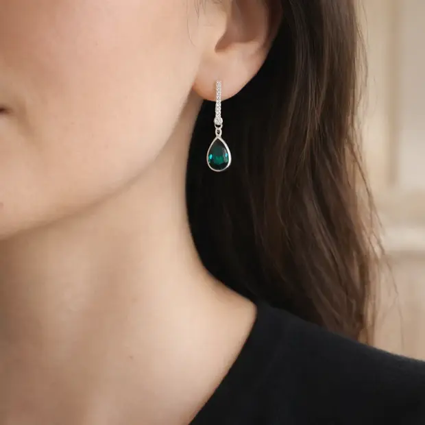 Oorknopjes diamonds life Groen