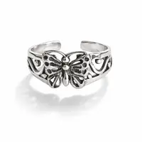 Teenring / vingertop ring vlinder