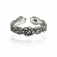Zilveren teenring Rosalia