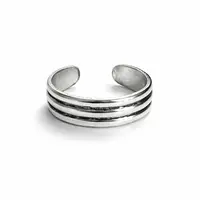 Zilveren teenring Wandy